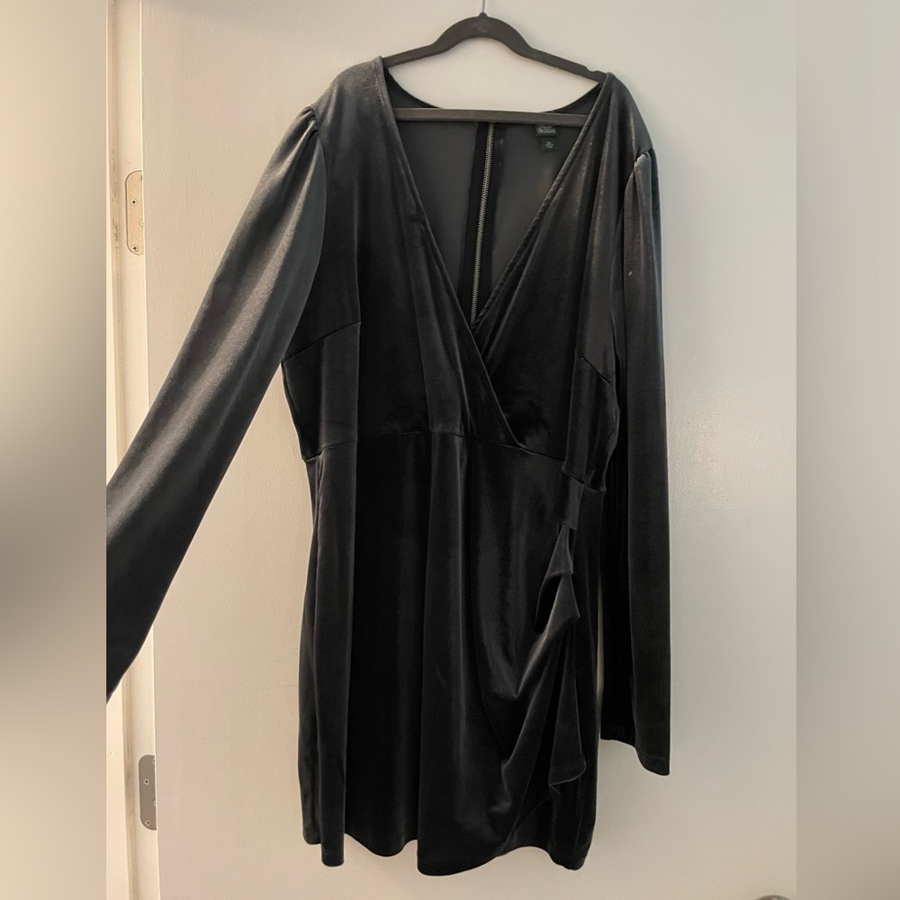 Velvet mini dress